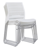 Join stapelstoel koppelbare stoel 40 hoog stapelbaar (Wit)
