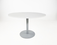 Ronde vergadertafel 120 cm Raider zilvergrijs-wit