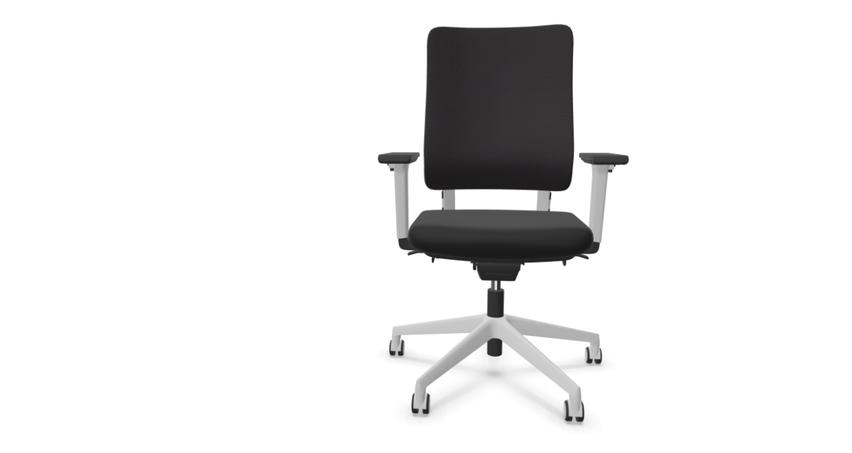 Viasit Drumback bureaustoel zwart-wit